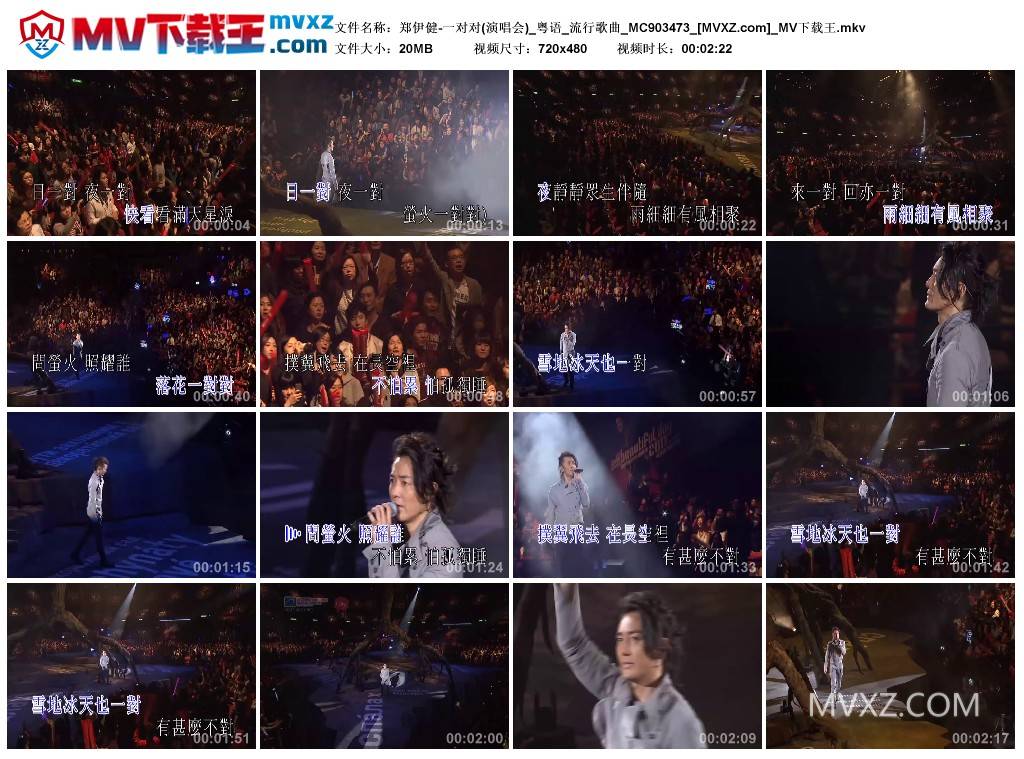 郑伊健-一对对(演唱会)_粤语_流行歌曲_MC903473